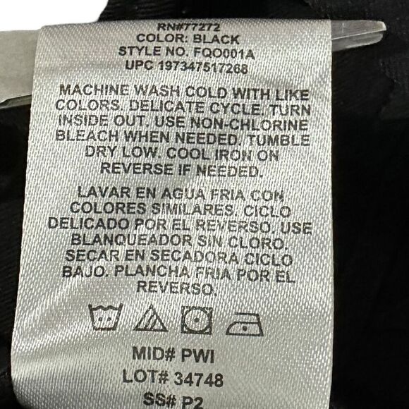 French Connection Women's Wide Leg Trouser Black Size Large - Picture 13 of 14